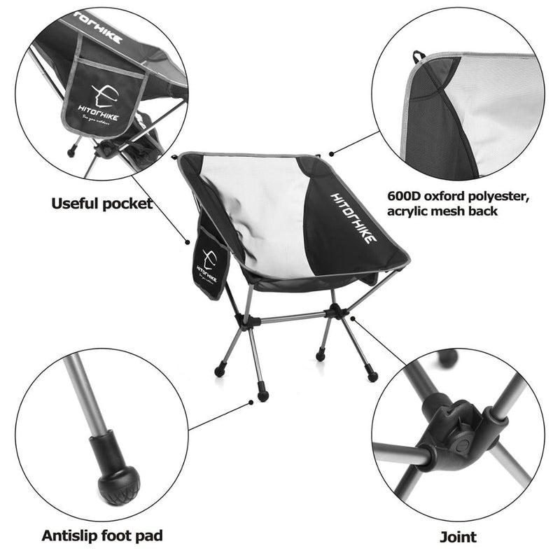 Ultralight Folding Chair for Travel and Outdoor Activities | Portable Camping, Beach, Hiking & Picnic Seat